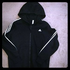 Adidas hooded sweat jacket